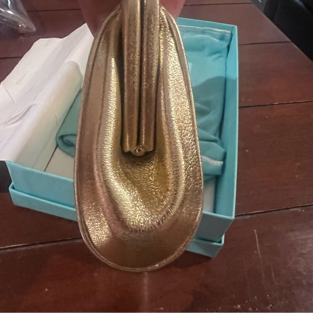 Tiffany & Co. Morgan Gold Leather Clutch - New - Picture 9 of 12
